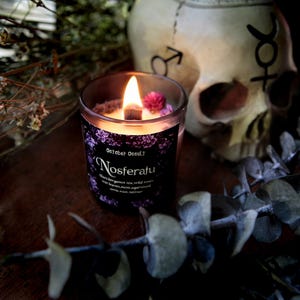 Custom Horror Film Candle | Spooky Candles | Wood Wick Candle | Soy Candle | Custom Scent Candle | Horror Movie Candle | Horror Film Lover