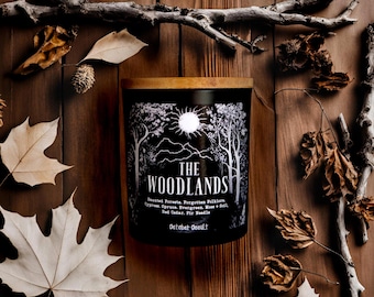 The Woodlands Candle | Witches Candle | Spooky Candles | Soy Candle | Fall Candle | Forest Candle | Wood Wick Candle |  Moss & Evergreen