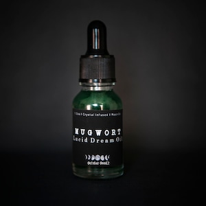 Mugwort Lucid Dream Oil | Deep Sleep and Meditation Massage Elixir | Mugwort and Wild Lavender Oil | Ritual Oil