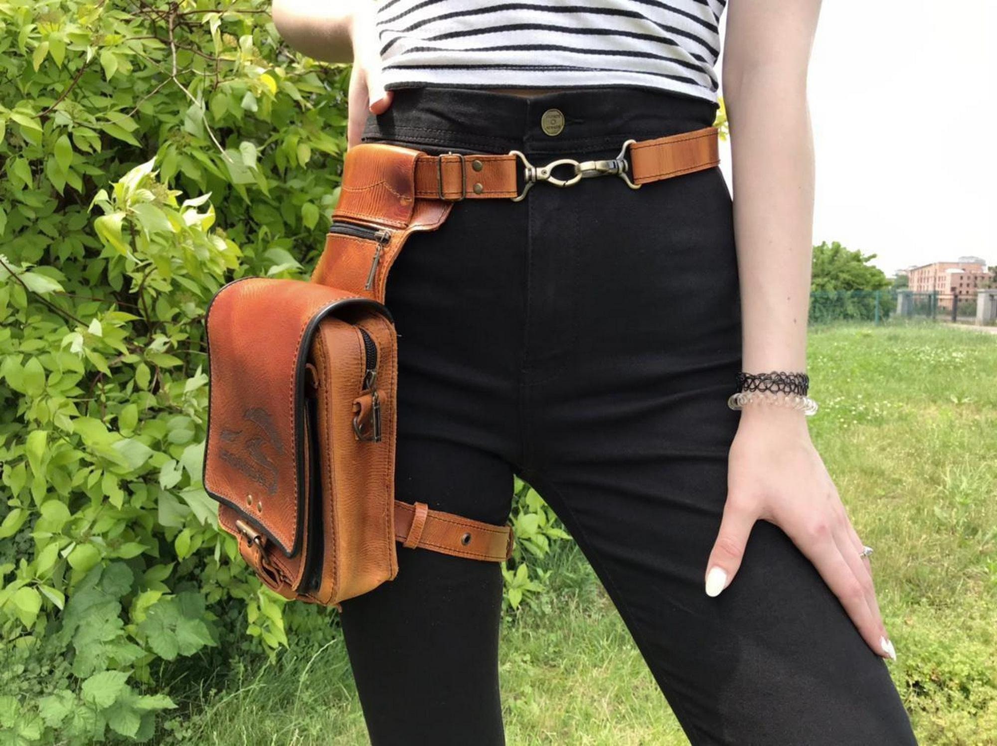 Hip bag hip bag leg bag waist bag biker bag shoulder bag Etsy