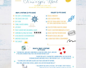 Cruise ship scavenger hunt, cruise photo scavenger hunt, cruise scavenger hunt, kids cruise activity, photo scavenger hunt