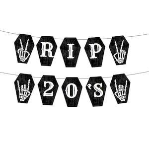 Death to my 20s Banner, funeral for my 20s, death to 20s party decoration, death to your 20