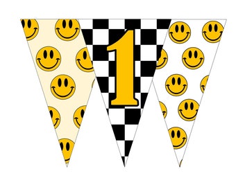 One happy dude Banner, one happy dude , One cool dude, boys first birthday decorations
