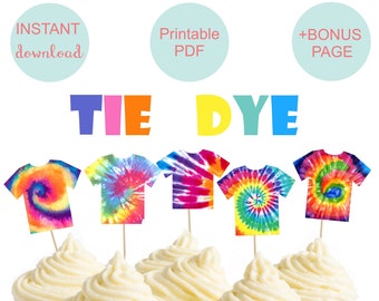 Tie Dye Printable Etsy