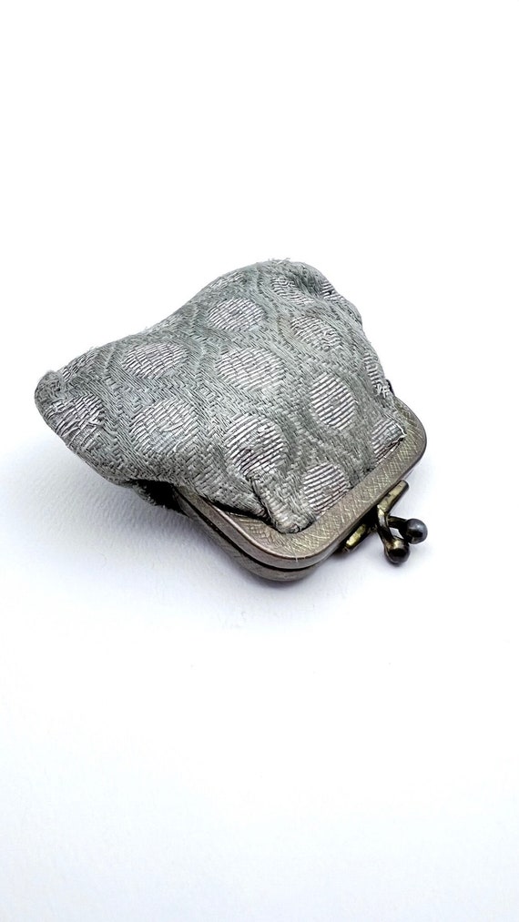 Handmade vintage coin purse, antique, one of a ki… - image 7