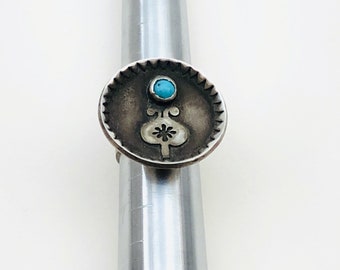 Persian handmade design sterling silver with Persian turquoise ring