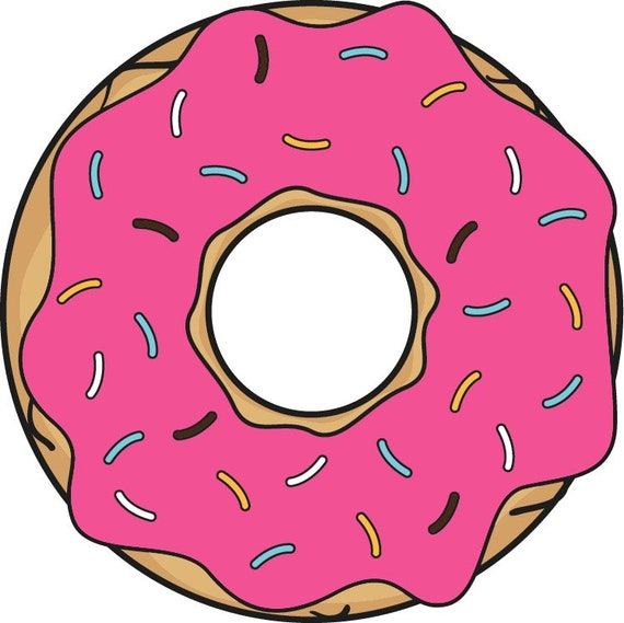 Donut Digital Art PNG Instant Download Illustrations - Etsy Canada