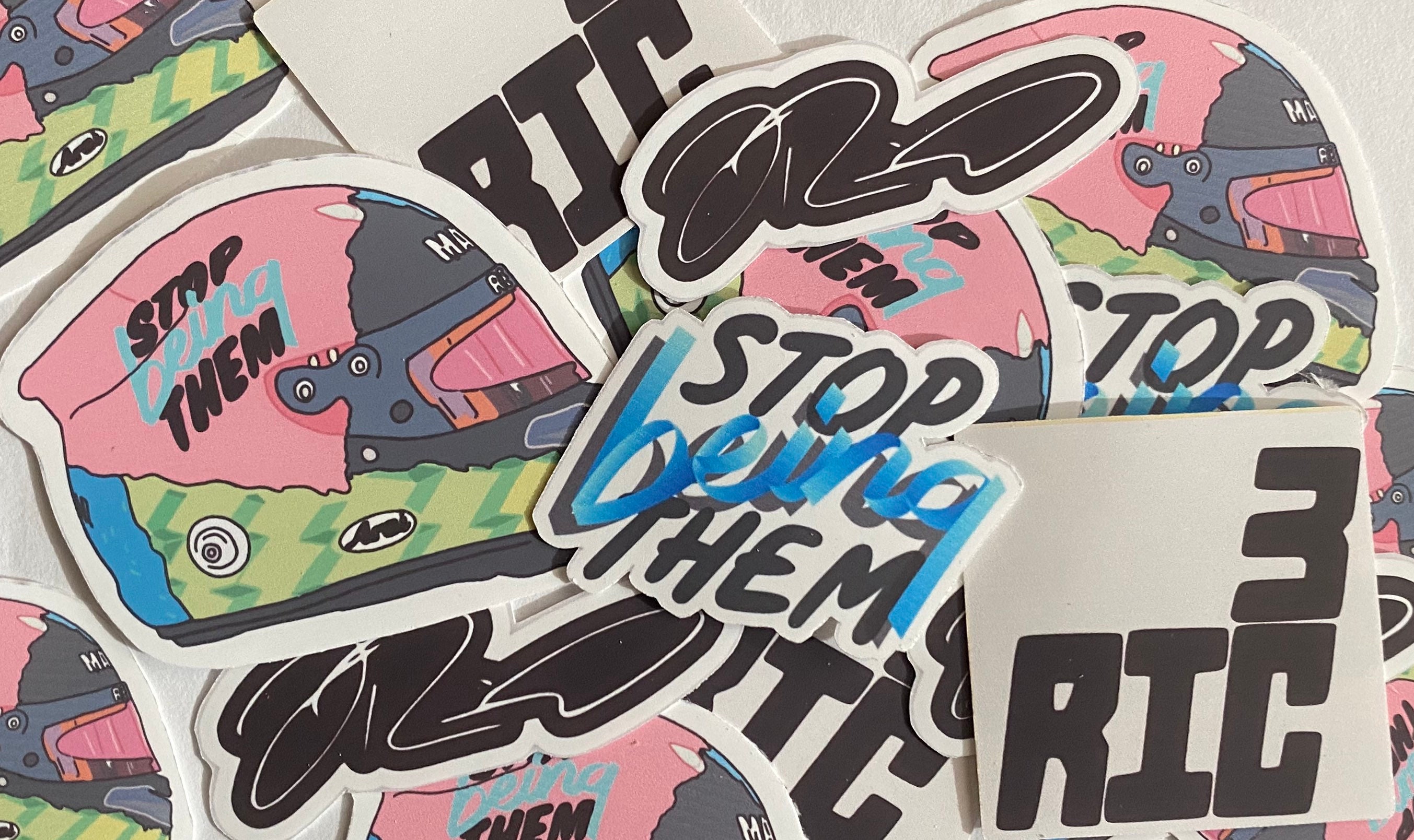 daniel ricciardo sticker pack etsy