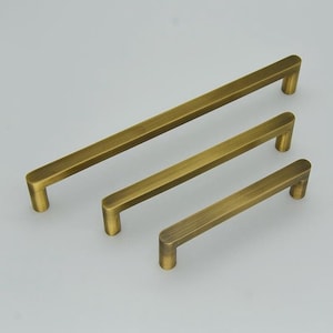 Antique Brass Cabinet Pulls: Solid Brass Cupboard Drawer Handles