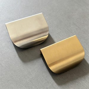 Brushed Brass/Stainless Steel Cabinet Drawer Dresser Pulls: Kitchen Cupboard Handles