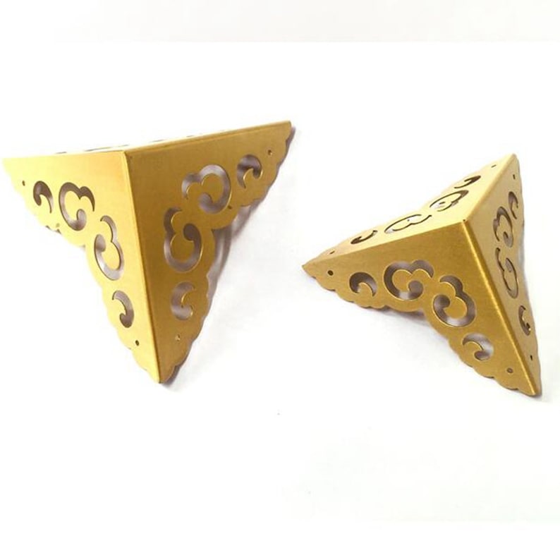Decorative Brass Corner Protectors Gold Chest Box Wooden Box Etsy