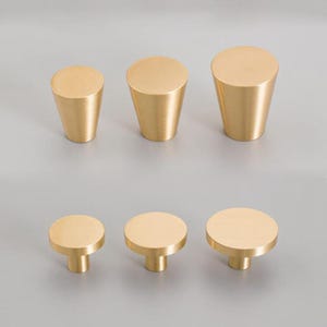 Solid Brass Kitchen Cabinet Knobs And Pulls Gold Drawer Dresser Wardrobe Knobs Cupboard Door Handles Modern