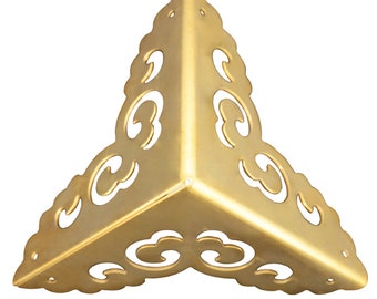 Decorative Brass Corner Protectors: Gold Box Guard (45mm/65mm/80mm)