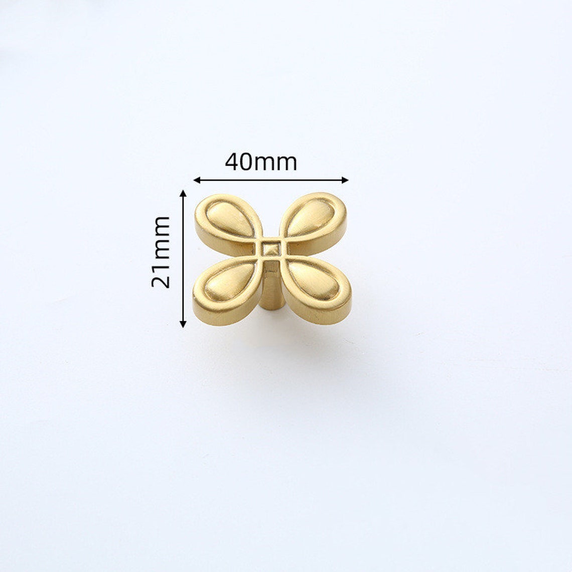 Satin Brass Kitchen Drawer Knobs Dresser Pulls Pure Etsy
