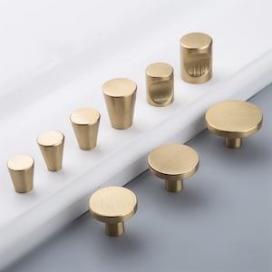 Modern Brass Kitchen Cabinet Drawer Knobs And Pulls Modern Furniture Dresser Cupboard Wardrobe Door Pull Handles Gold