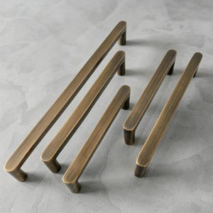 Antique Brass Cabinet Drawer Handles: Vintage Kitchen Cupboard Door Knobs Handles
