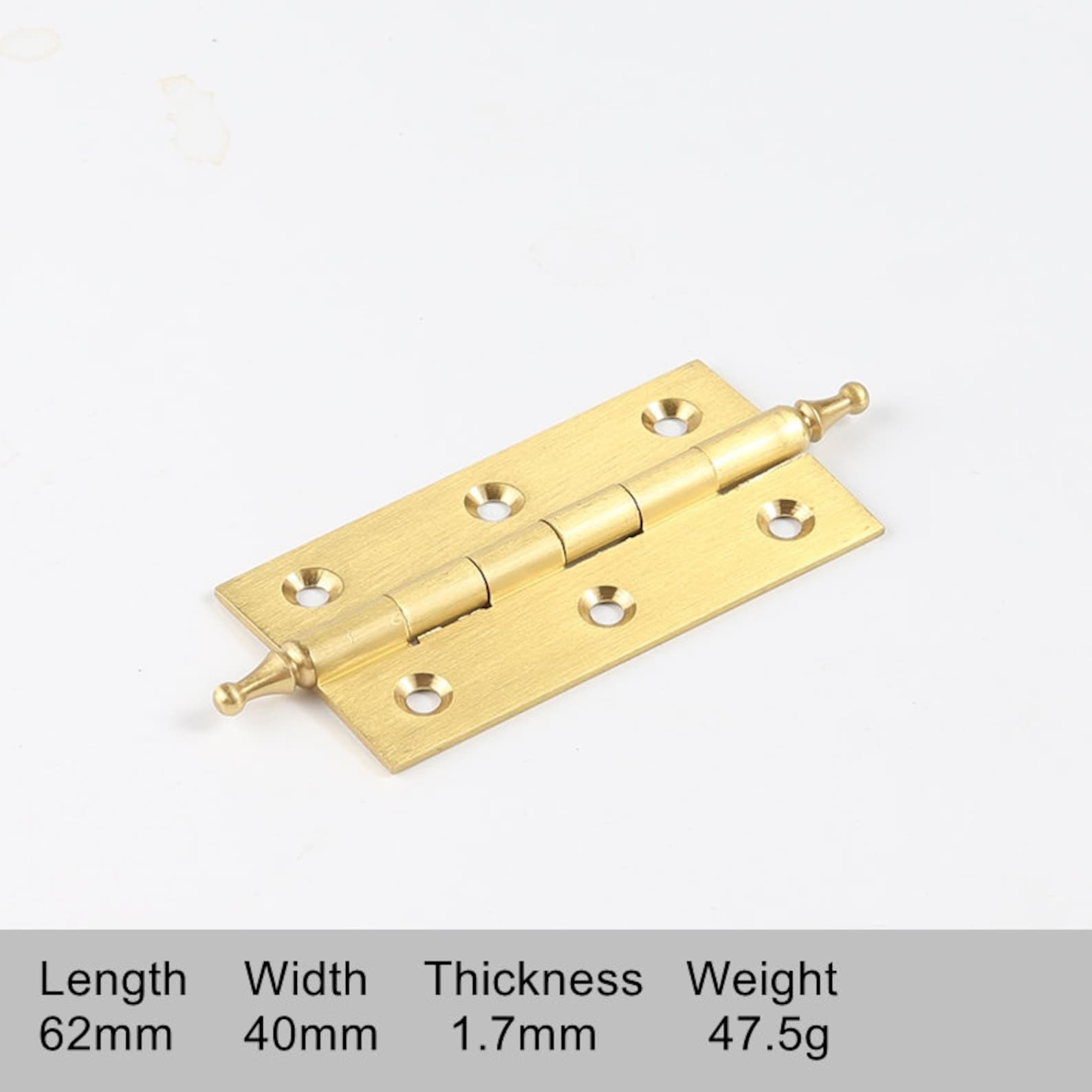 Decorative Brushed Brass Hinges Gold Cupboard Door Etsy