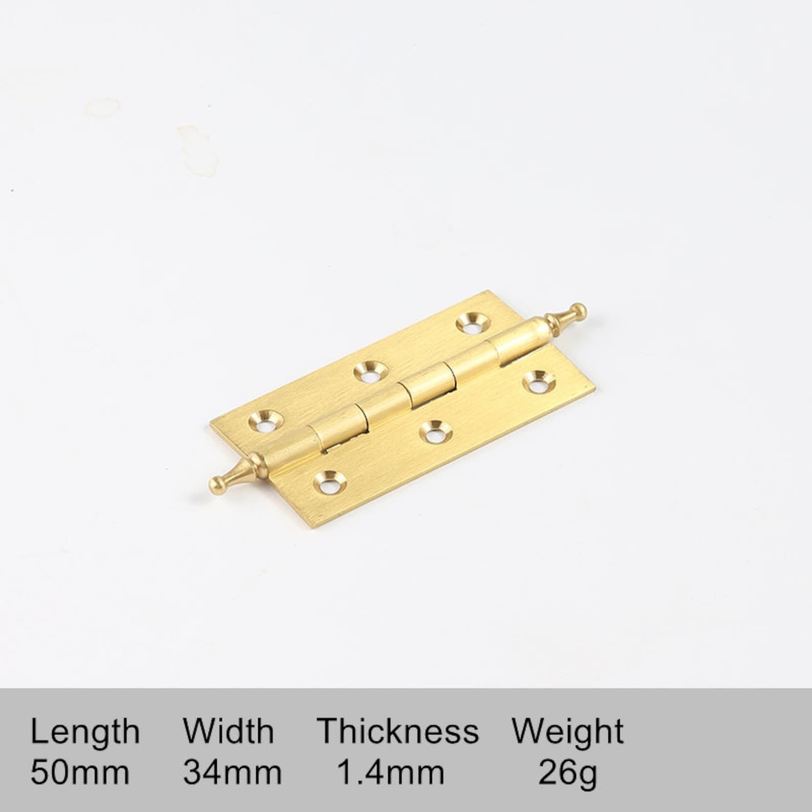 Decorative Brushed Brass Hinges Gold Cupboard Door Etsy