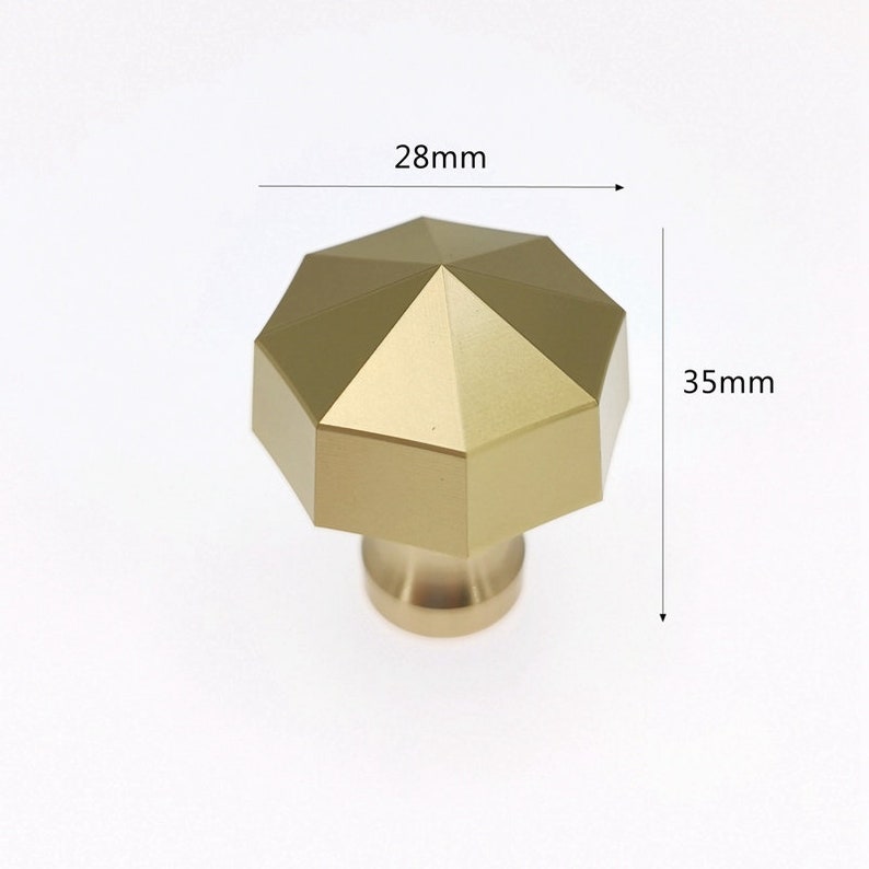 Modern Solid Brass Kitchen Knobs and Handles Pure Etsy UK
