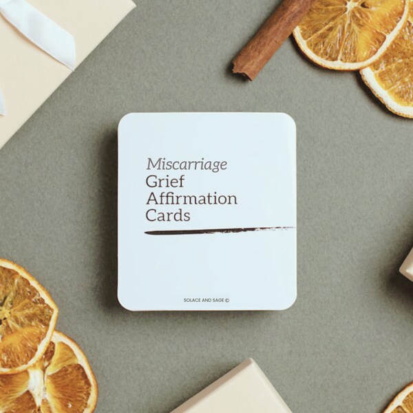 Miscarriage Affirmation Cards Set Sympathy Gift Comfort Cards Solace Gift Bereavement Gift Pregnancy Loss Child Loss Support Gift