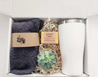 Thinking of You Gift Box Tumbler Gift Box Self-Care Gift Condolence Grief Gift Box Lost Loved One Gift Live Succulent Gift Grief Support Box