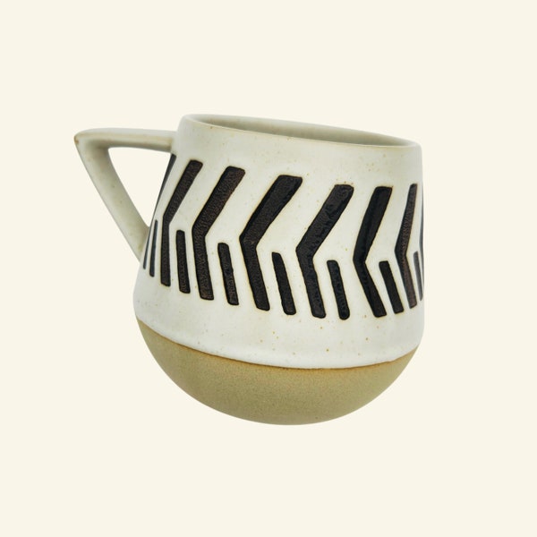 Modern Pottery Mug Unique Mug Gift Cozy Hygge Mug Gift for Her Gift for Him Coworker Mug Gift Corporate Mug Gift