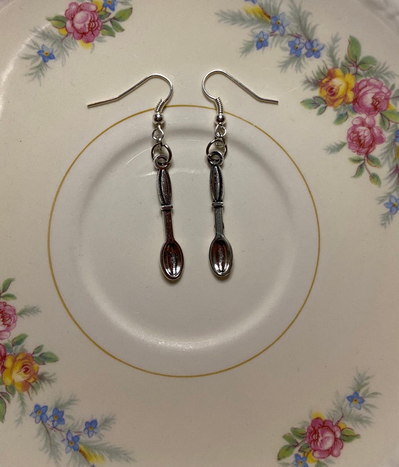 Fancy Silverware Earrings