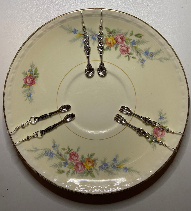 Fancy Silverware Earrings