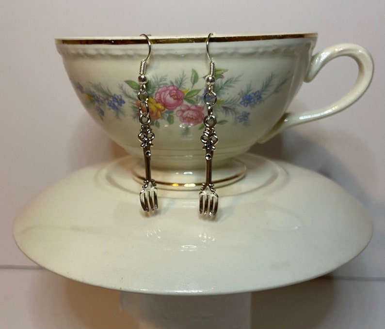 Fancy Silverware Earrings