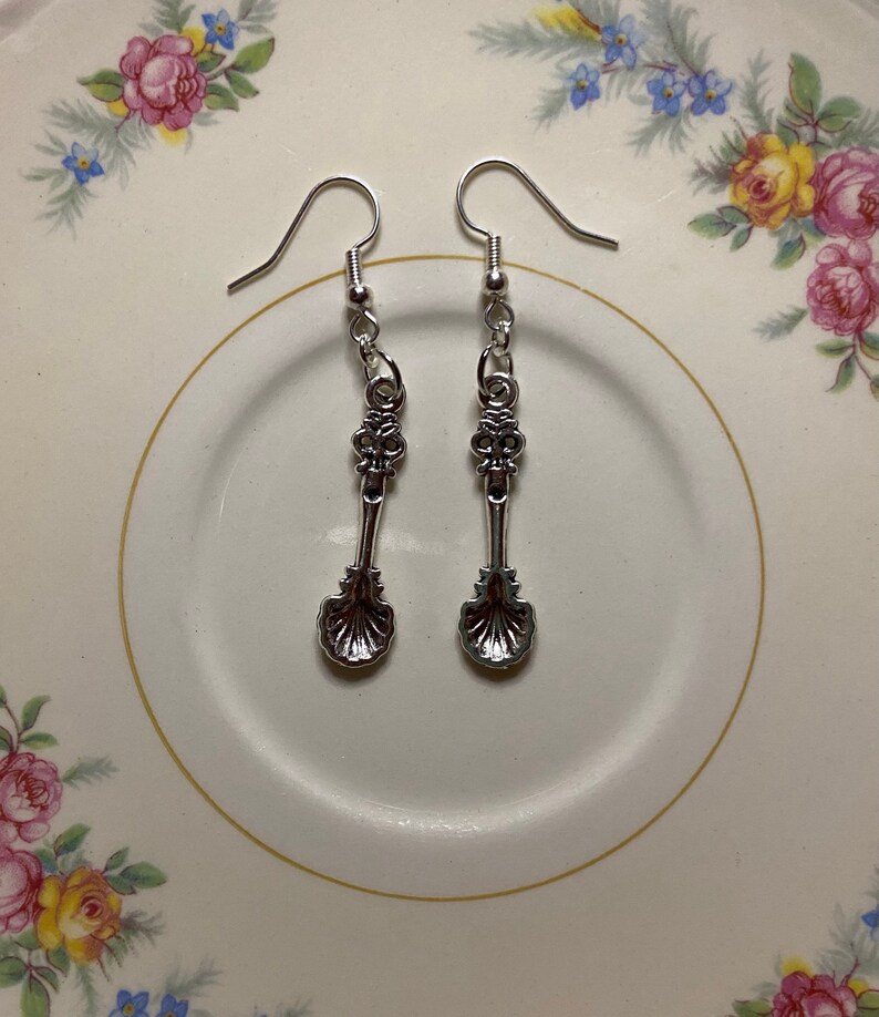 Fancy Silverware Earrings