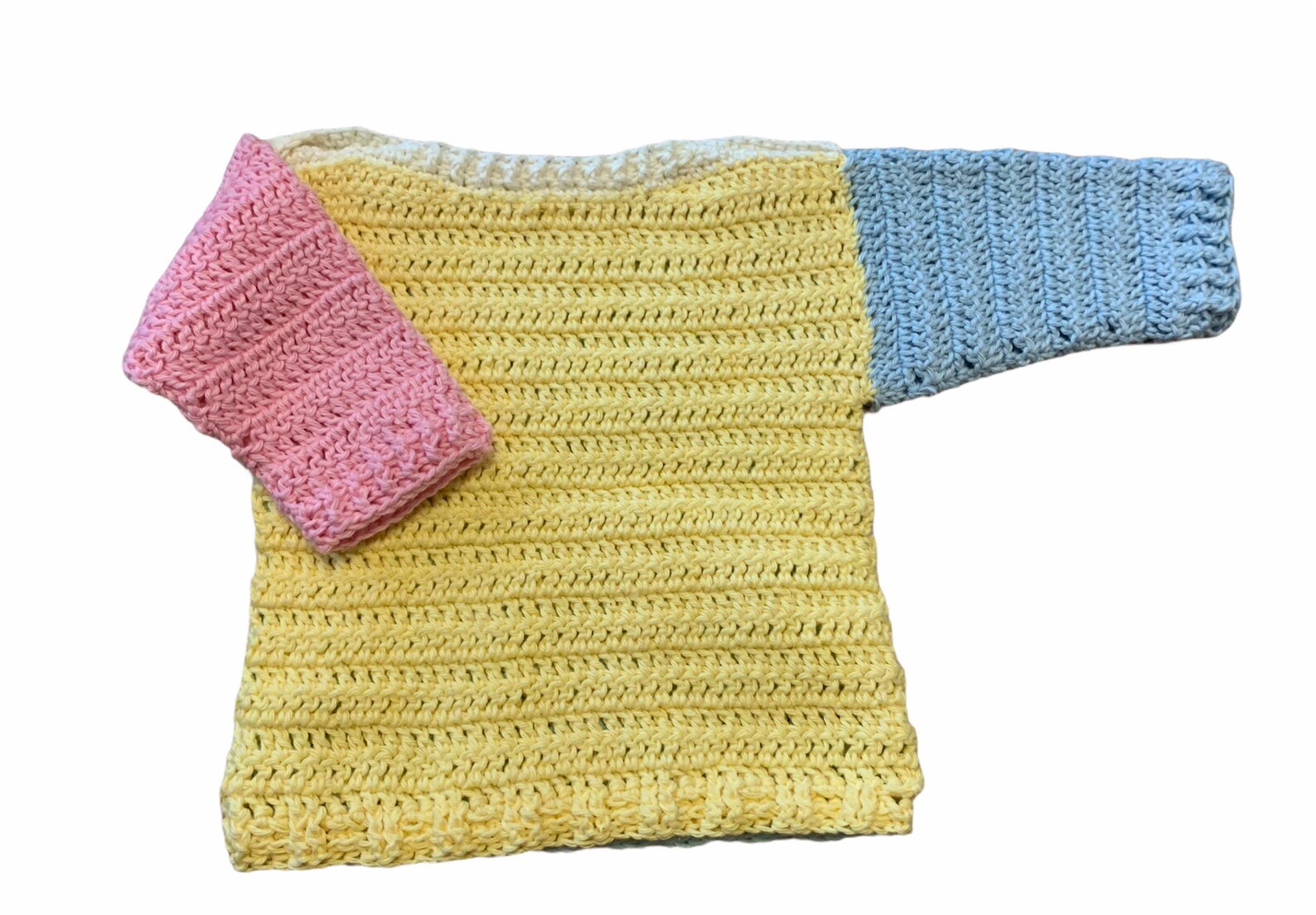 Baby jumper/hand knitted rainbow jumper/03 months baby Etsy