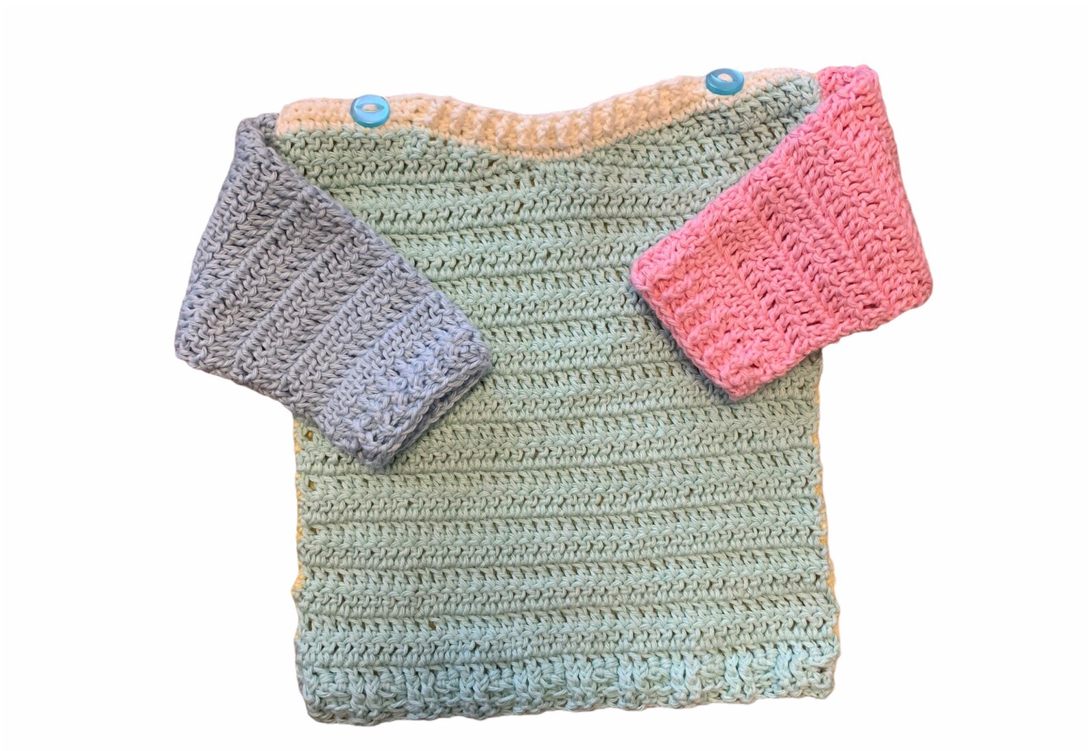 Baby jumper/hand knitted rainbow jumper/03 months baby Etsy