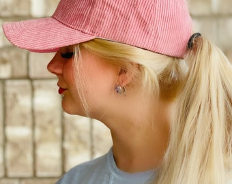 Pink Corduroy Cap - Etsy