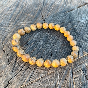 Picture Jasper, Healing Crystal Bracelet, Grounding Balance Calm Bracelet, Meditation Bracelet, Energy Stone Bracelet, Spiritual Protection