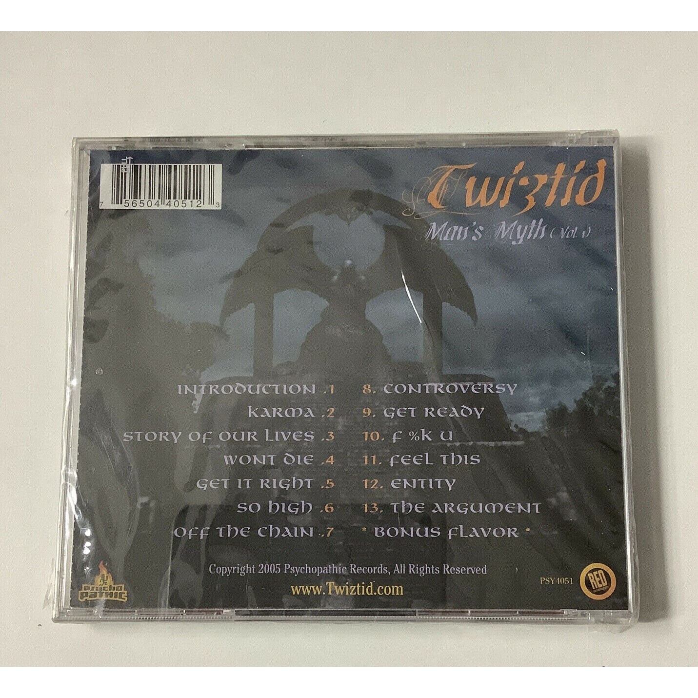 Twizted Mans Myth Vol 1 CD & DVD Psycopathic Records PSY4051 ICP