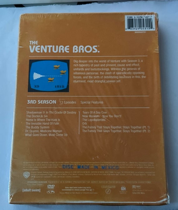 The Venture Bros. - Season 3 (DVD, 2009, 2-disc Set) Brand New