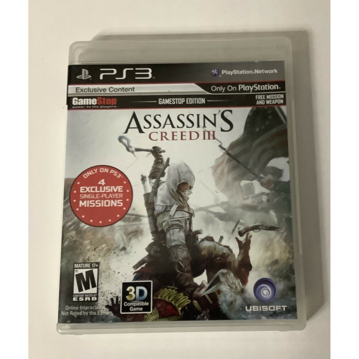 Assassins Creed III 3 GameStop Edition Sony PlayStation 3 Etsy