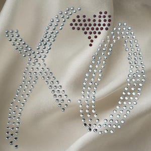 The Weeknd Rhinestone XO Iron On Template