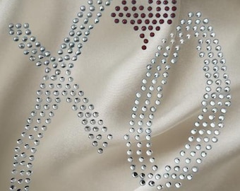 The Weeknd Rhinestone XO Iron On Template