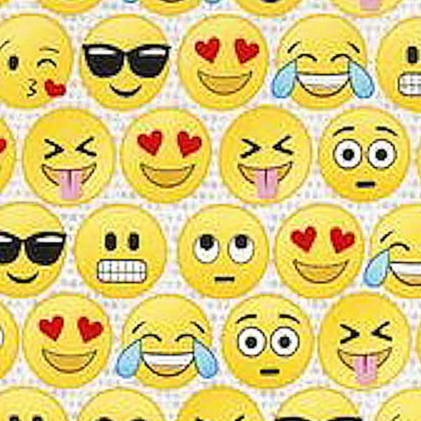 Timeless Treasures Best Selling Emoji BTY 100% Cotton 44/45" fun-c5500