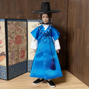Korean traditional jacket, Dopo, doll clothes, Hanbok, mattel bts outfits, bts clothes - miminegage