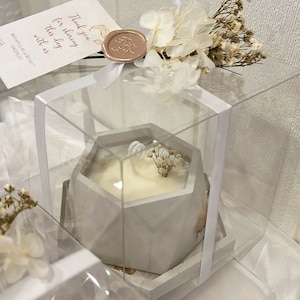 Concrete wedding favours