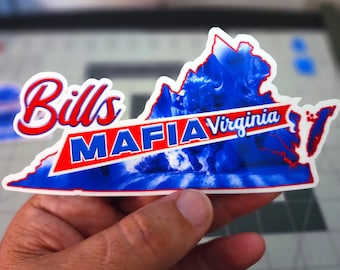 Bills Mafia Virginia Full Color High Gloss  Decal