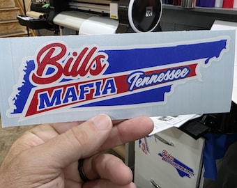 Bills Mafia Tennessee Vinyl Decal - Heavy Duty, Weatherproof