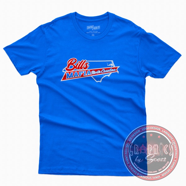 North Carolina Bills Mafia T-Shirt Royal Blue