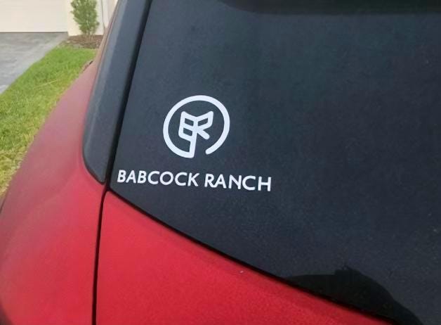 Custom Babcock Ranch Vinyl Decal - Etsy
