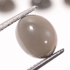 Natural Grey Moonstone Cabochon Oval Shape, Natural Moonstone Loose Gemstone For Jewelry Making, Grey Moonstone Oval Calibrated Size 10X8 mm