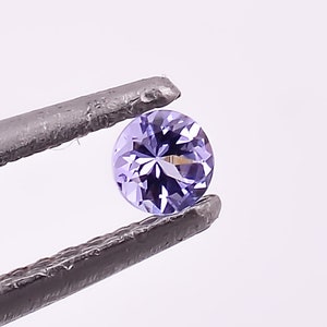 AA Tanzanite Gemstone: 3X3 mm Round Brilliant Cut