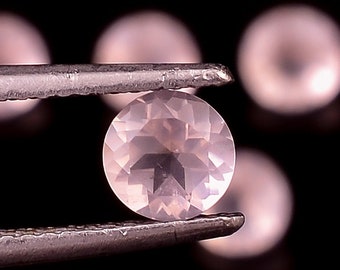 Rose Quartz Gemstone Cut Stones-Rose Quartz Cut Stone-Natural Rose Quartz Faceted Cut Oval Gemstone-34x27x16 MM-Wholesalegems-BSW14270