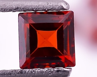 3mm4mm5mm6mm Natural Red Garnet square shape flat back cabochon for jewelry